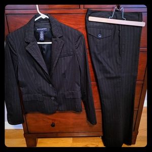 Banana Republic Navy pinstripe suit